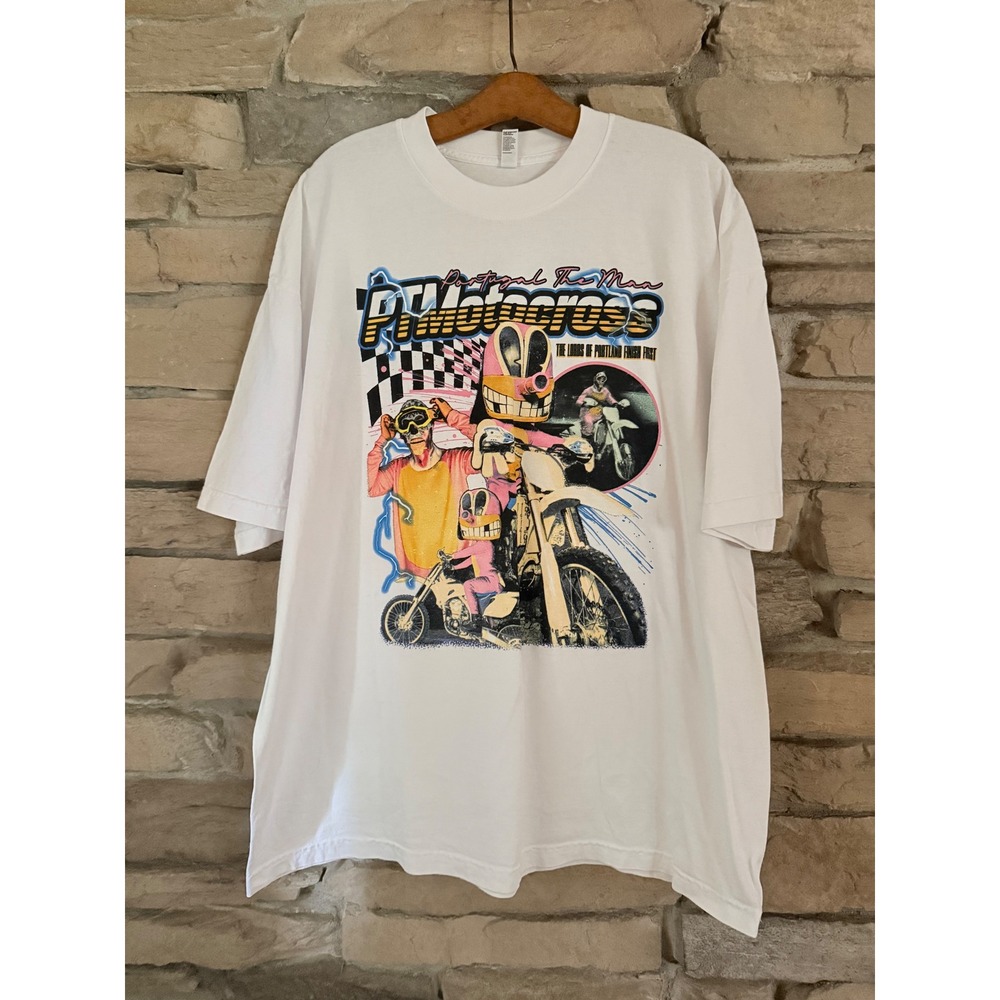 Portugal The Man Summer Tour 23 Motocross T-Shirt XL Los Angeles Apparel White